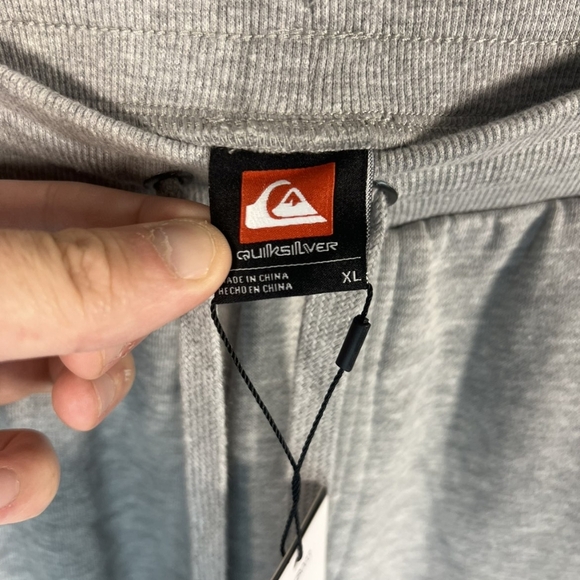 NWT Men's Gray Quicksilver Athletic Sweatpants With Back Packet XL - Picture 6 of 6